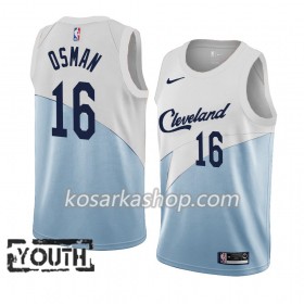 Dres Cleveland Cavaliers Cedi Osman 16 Nike 2018-19 Plava Bijela Swingman - Dječji